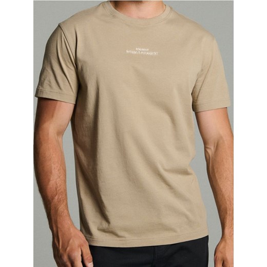 Sinsay - Bawełniana koszulka z haftem - Inny ze sklepu Sinsay w kategorii T-shirty męskie - zdjęcie 187528519