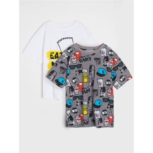 Sinsay - Koszulki 2 pack The Simpsons - wielobarwny ze sklepu Sinsay w kategorii T-shirty chłopięce - zdjęcie 187528539