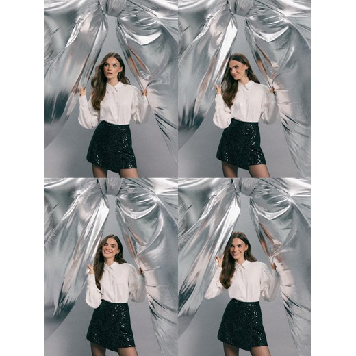 Mohito - Bawełniana koszula - biały ze sklepu Mohito w kategorii Koszule damskie - zdjęcie 187529397