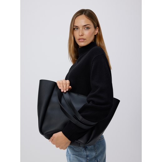 Reserved - Torebka shopper - czarny ze sklepu Reserved w kategorii Torby Shopper bag - zdjęcie 187529555