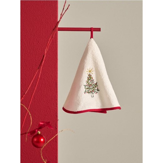 Sinsay - Ręcznik w świąteczny wzór - pomarańczowy Sinsay One Size Sinsay