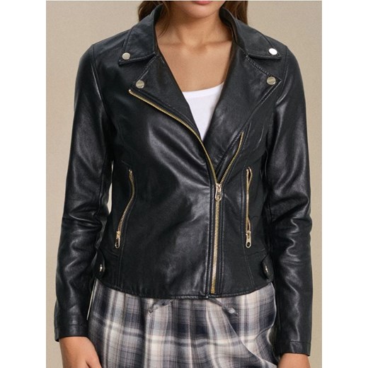 Sinsay - Ramoneska z imitacji skóry - złoty ze sklepu Sinsay w kategorii Kurtki damskie - zdjęcie 187530207