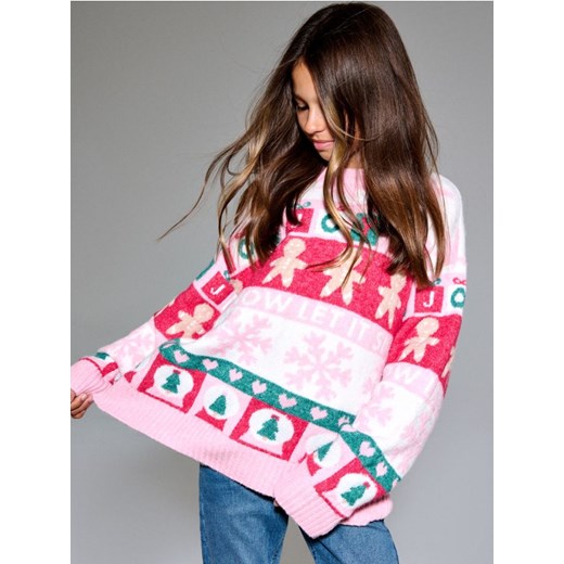 Sinsay - Sweter z motywem świątecznym - wielobarwny ze sklepu Sinsay w kategorii Swetry dziewczęce - zdjęcie 187530239