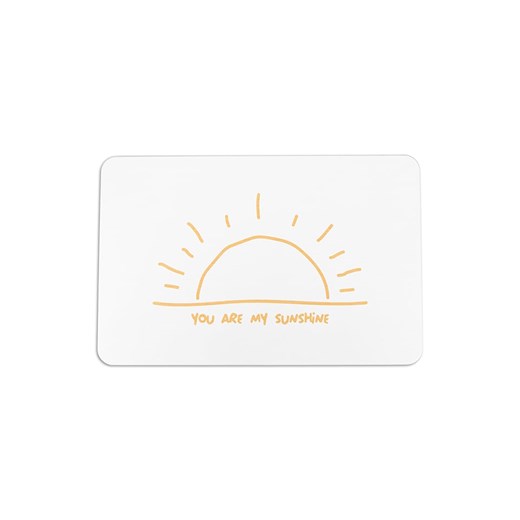 Artsy Dywanik łazienkowy &quot;You are my sunshine&quot; w kolorze białym - 60 x 39 cm ze sklepu Limango Polska w kategorii Akcesoria łazienkowe - zdjęcie 187530409