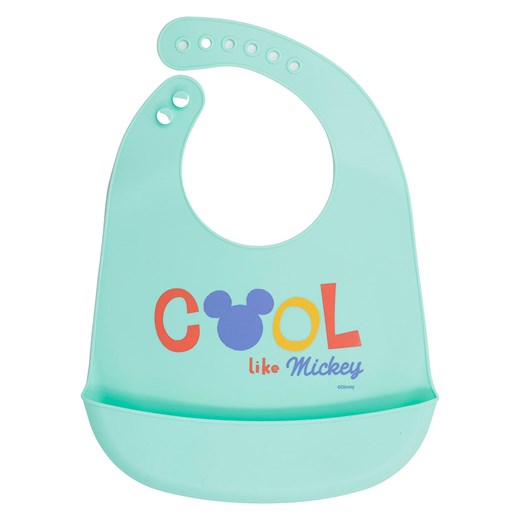 Disney Mickey Mouse Śliniaczek &quot;Mickey&quot; w kolorze turkusowym - 23 x 31 cm ze sklepu Limango Polska w kategorii Zabawki - zdjęcie 187530558