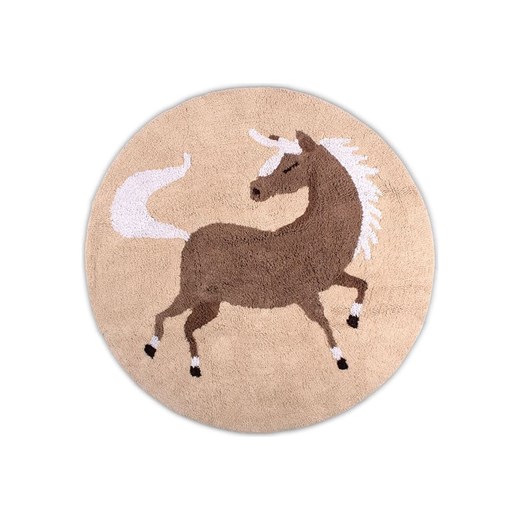 Filibabba Dywan &quot;Horse Henry&quot; w kolorze brązowym ze sklepu Limango Polska w kategorii Tekstylia dziecięce - zdjęcie 187530706