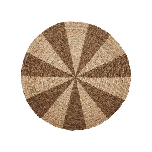 OYOY living design Dywan w kolorze brązowo-beżowym - Ø 120 cm ze sklepu Limango Polska w kategorii Dywany - zdjęcie 187530745