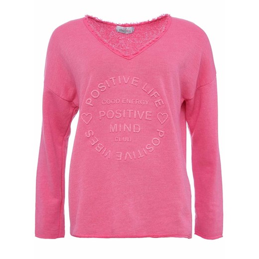 Zwillingsherz Bluza &quot;Positive Mind&quot; w kolorze różowym ze sklepu Limango Polska w kategorii Bluzy damskie - zdjęcie 187531608