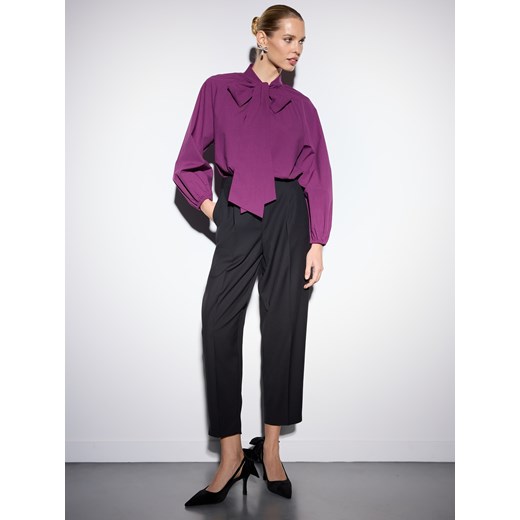 Mohito - Czarne spodnie balloon - czarny ze sklepu Mohito w kategorii Spodnie damskie - zdjęcie 187531938