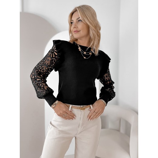 sweter gerard czarny one size ONE SIZE UBRA