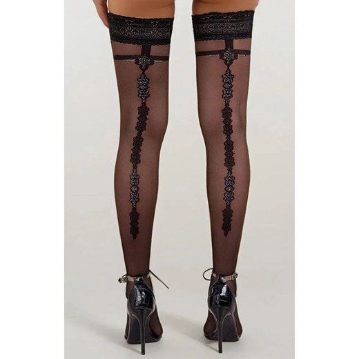 Pończochy samonośne Constanza 20 DEN, Kolor czarny, Rozmiar 2, LivCo Corsetti Fashion ze sklepu Intymna w kategorii Pończochy - zdjęcie 187533818