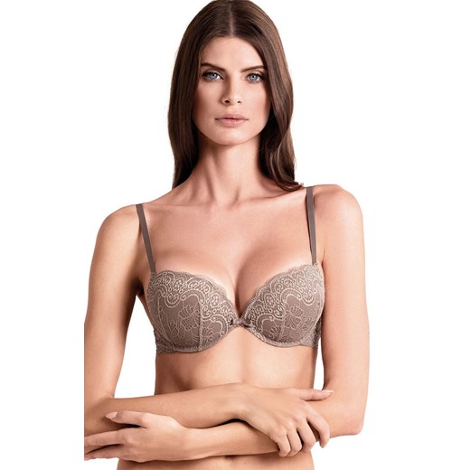 Biustonosz super push-up taupe 032L Duble Pizzo, Kolor taupe, Rozmiar 65B, Lormar ze sklepu Intymna w kategorii Biustonosze - zdjęcie 187533968