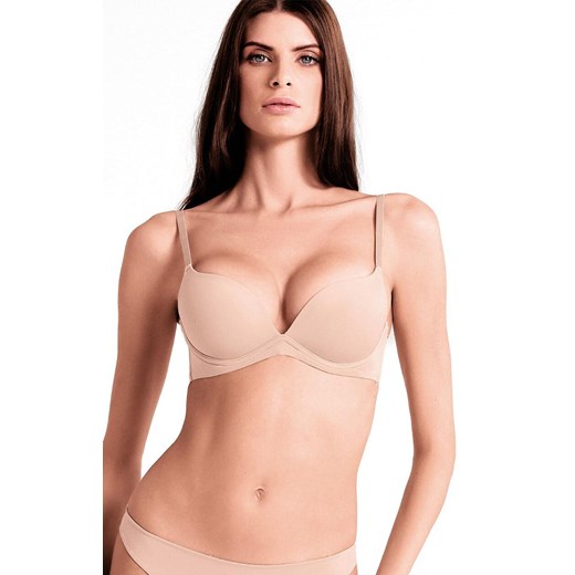 Biustonosz super push-up bez fiszbin beżowy 083L Desiderio, Kolor beżowy, Rozmiar 65B, Lormar ze sklepu Intymna w kategorii Biustonosze - zdjęcie 187533969