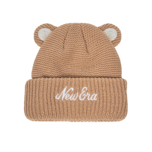 New Era Czapka Teddy Bear Ears Cuff Knit Beanie 60580864 Brązowy ze sklepu MODIVO w kategorii Czapki dziecięce - zdjęcie 187535257