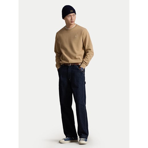 Polo Ralph Lauren Bluza 710916689038 Beżowy Regular Fit ze sklepu MODIVO w kategorii Bluzy męskie - zdjęcie 187535266