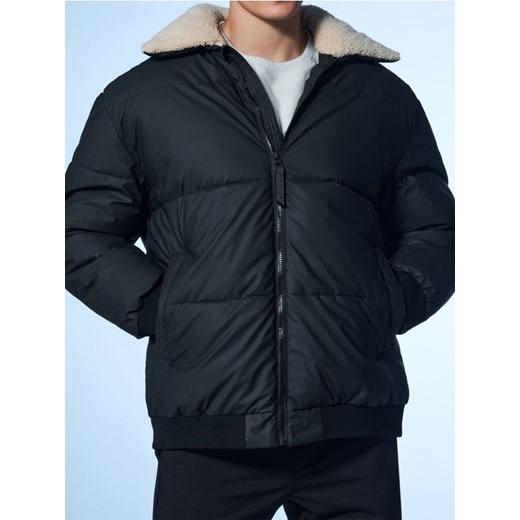 Sinsay - Pikowana kurtka puffer - czarny ze sklepu Sinsay w kategorii Kurtki męskie - zdjęcie 187535929
