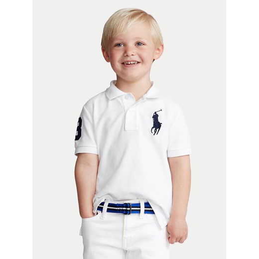 Polo Ralph Lauren Polo 322670257006 Biały Regular Fit ze sklepu MODIVO w kategorii T-shirty chłopięce - zdjęcie 187535959