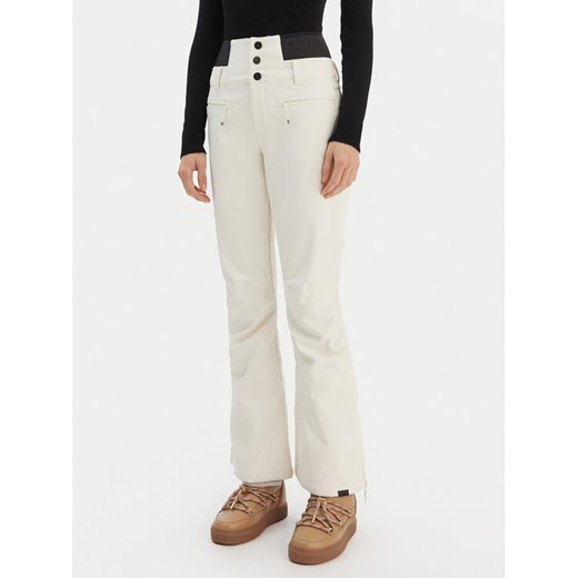 Roxy Spodnie snowboardowe Rising High ERJTP03295 Biały Skinny Fit ze sklepu MODIVO w kategorii Spodnie damskie - zdjęcie 187535965