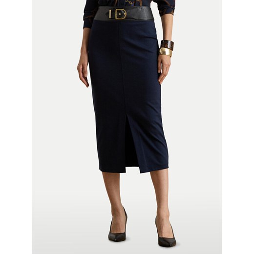 LAUREN RALPH LAUREN Spódnica ołówkowa 200P03729001 Granatowy Regular Fit ze sklepu MODIVO w kategorii Spódnice - zdjęcie 187535986