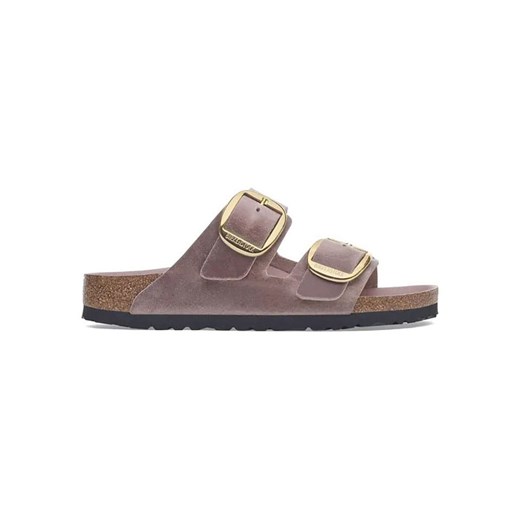 Birkenstock Skórzane klapki &quot;Arizona&quot; w kolorze fioletowym ze sklepu Limango Polska w kategorii Klapki damskie - zdjęcie 187537607
