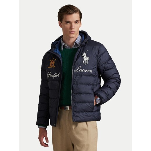 Polo Ralph Lauren Kurtka puchowa 710P02584001 Granatowy Regular Fit ze sklepu MODIVO w kategorii Kurtki męskie - zdjęcie 187537796