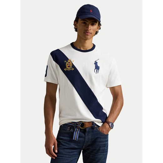 Polo Ralph Lauren T-Shirt 710981767004 Biały Regular Fit ze sklepu MODIVO w kategorii T-shirty męskie - zdjęcie 187537797