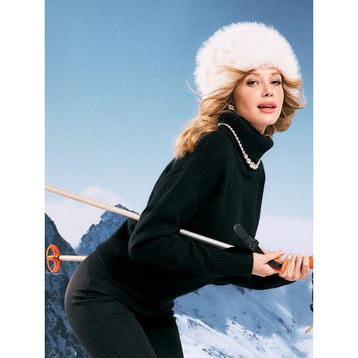 Sinsay - Golf z domieszką akrylu - czarny ze sklepu Sinsay w kategorii Swetry damskie - zdjęcie 187537957