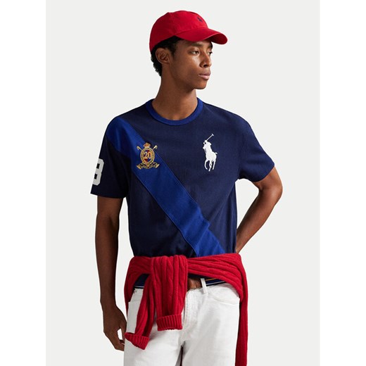 Polo Ralph Lauren T-Shirt 710981767003 Granatowy Regular Fit ze sklepu MODIVO w kategorii T-shirty męskie - zdjęcie 187538119