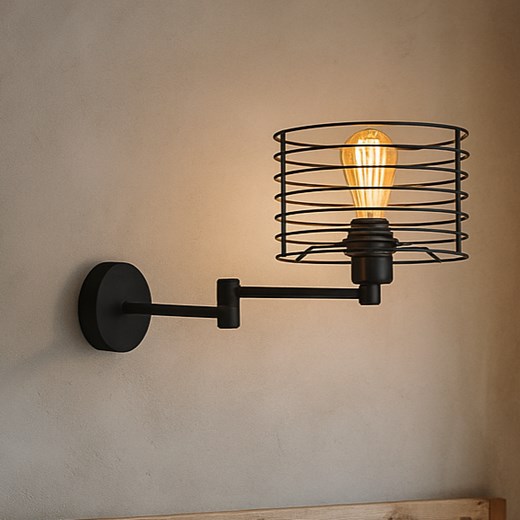 Kinkiet z regulowanym ramieniem prawo-lewo ALICANTE LOFT w stylu loftowym ze sklepu Lysne w kategorii Lampy ścienne - zdjęcie 187538185