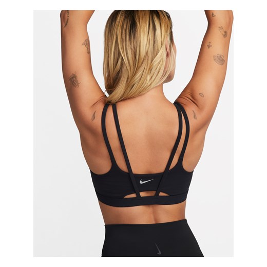 Damski stanik sportowy z wkładkami zapewniający lekkie wsparcie Nike Zenvy Strappy - Czerń ze sklepu Nike poland w kategorii Biustonosze - zdjęcie 187538267
