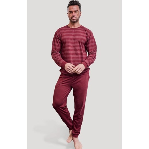Długa piżama męska Loose 16 117/320, Kolor bordowy, Rozmiar 2XL, Cornette ze sklepu Primodo w kategorii Piżamy męskie - zdjęcie 187538375