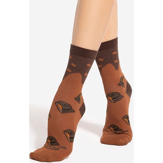 Gatta skarpetki unisex czekoladowe Wedel 07, Kolor czekoladowy, Rozmiar 42-44, Gatta ze sklepu Primodo w kategorii Skarpetki damskie - zdjęcie 187538448