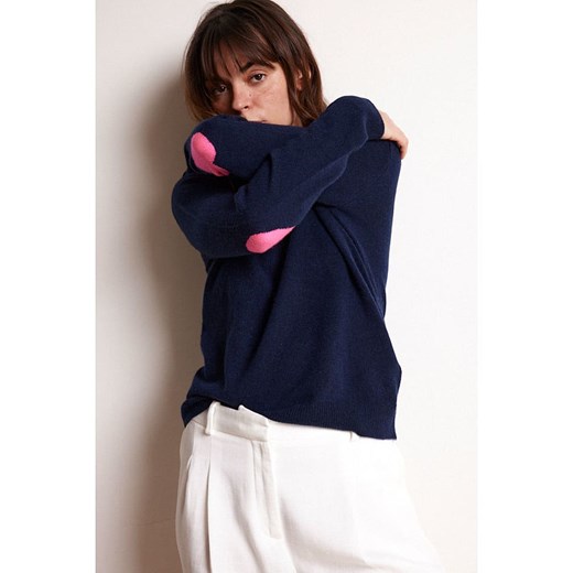 Maison Héritage Cashmere Kaszmirowy sweter w kolorze granatowym Maison Héritage Cashmere XL okazja Limango Polska