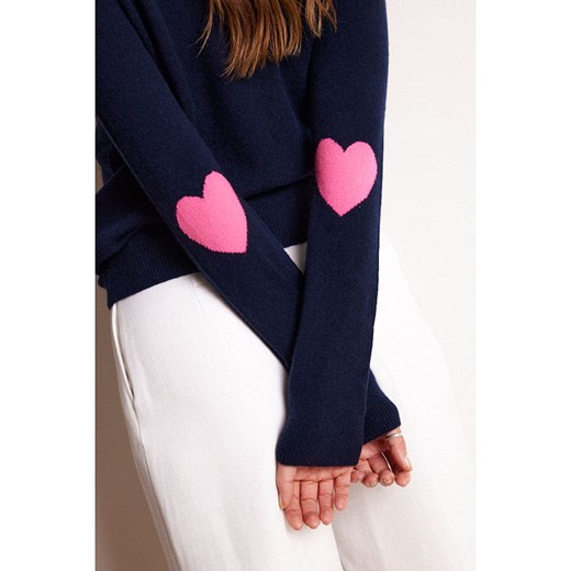 Maison Héritage Cashmere Kaszmirowy sweter w kolorze granatowym Maison Héritage Cashmere XL wyprzedaż Limango Polska