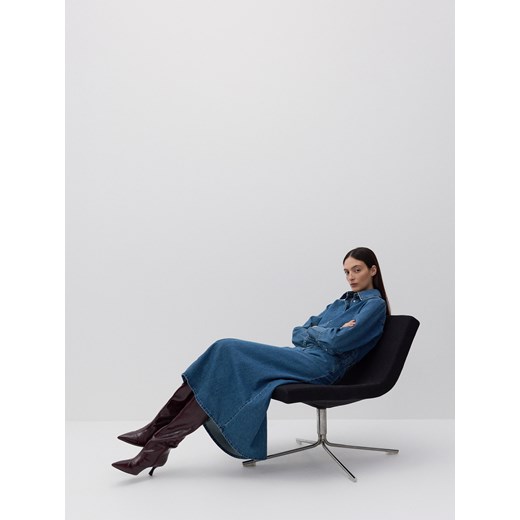 Reserved - Jeansowa sukienka maxi - niebieski Reserved L promocyjna cena Reserved