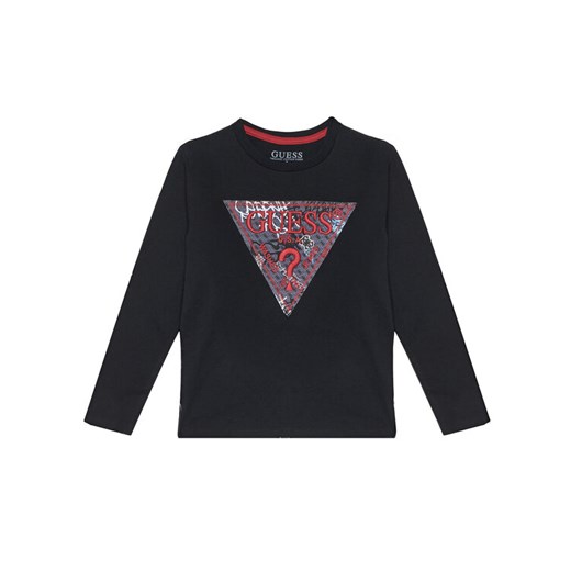 Guess Bluzka L5BI04 I3Z14 Czarny Regular Fit ze sklepu MODIVO w kategorii T-shirty chłopięce - zdjęcie 187539527