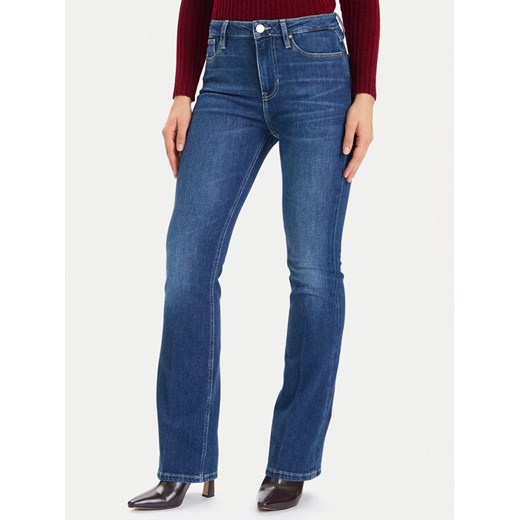 Guess Jeansy W5BA0L D4U5A Niebieski Flare Fit ze sklepu MODIVO w kategorii Jeansy damskie - zdjęcie 187539528