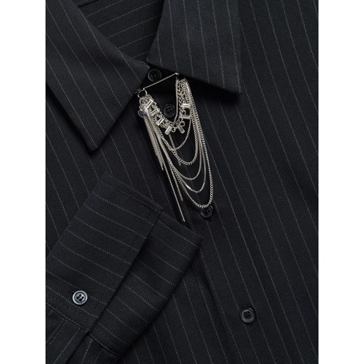 Reserved - Koszula w prążek - szary Reserved S Reserved