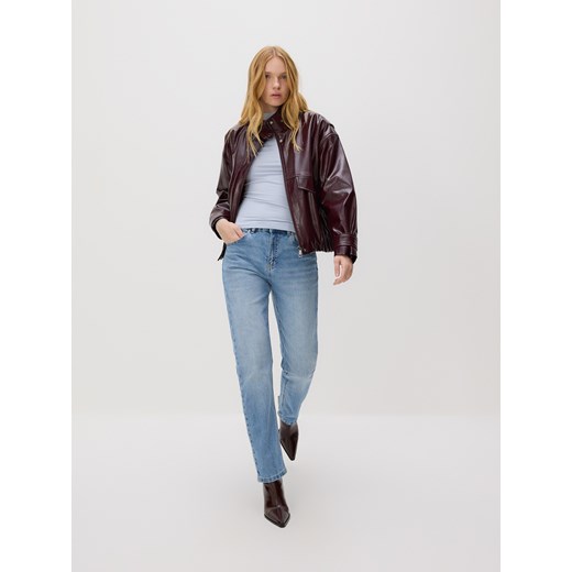 Reserved - Longsleeve z włóknami bambusowymi - jasnoniebieski Reserved M Reserved