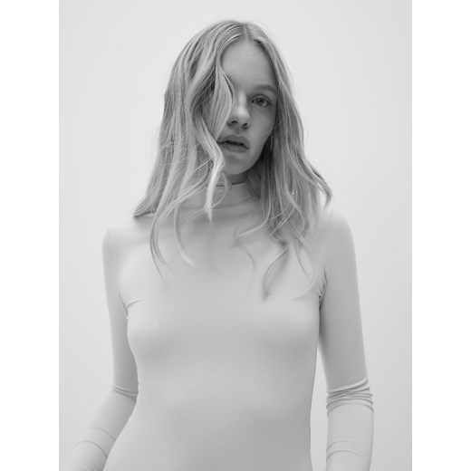 Reserved - Longsleeve z włóknami bambusowymi - jasnoniebieski Reserved S Reserved