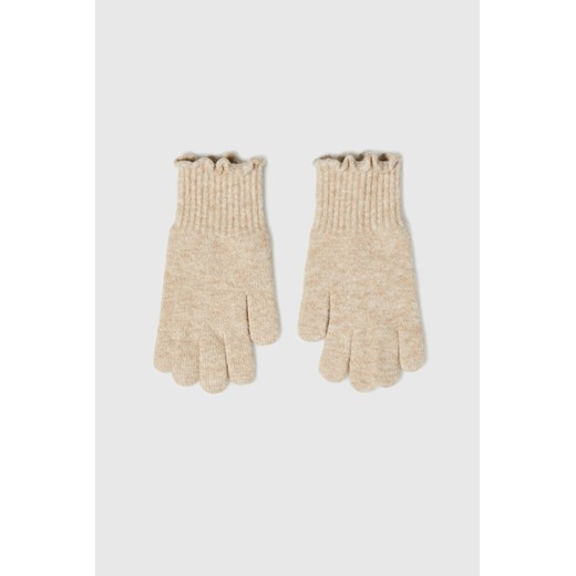 Rękawiczki beżowe ze sklepu Moodo.pl w kategorii Rękawiczki damskie - zdjęcie 187540336