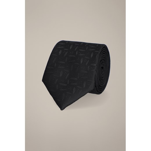Krawat Czarny Wzór Geometryczny ze sklepu Lancerto S.A. w kategorii Krawaty - zdjęcie 187541048