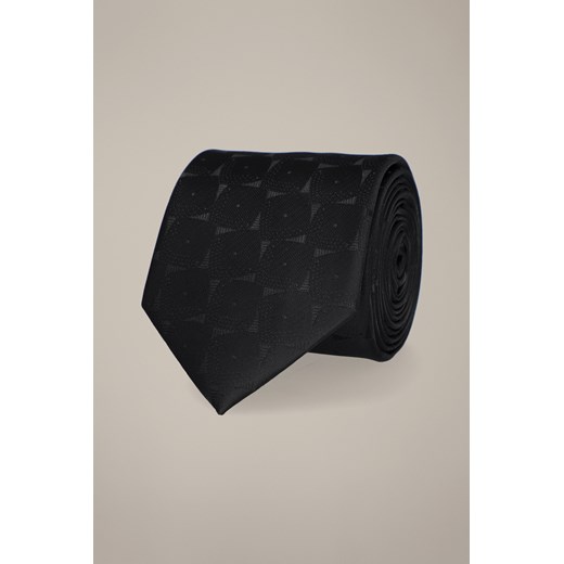 Krawat Czarny Wzór Geometryczny ze sklepu Lancerto S.A. w kategorii Krawaty - zdjęcie 187541049
