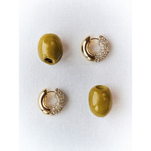 Reserved - Okrągłe kolczyki - złoty Reserved ONE SIZE Reserved