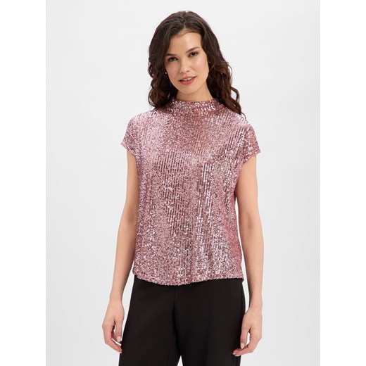 Ambiance Damska koszula z cekinami Kobiety Dzianina drzewo różane jednolity ze sklepu vangraaf w kategorii Bluzki damskie - zdjęcie 187541555