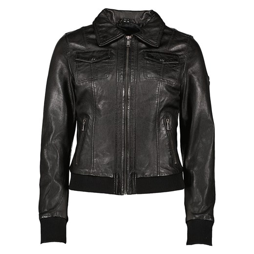 HIS Skórzana kurtka w kolorze czarnym ze sklepu Limango Polska w kategorii Kurtki damskie - zdjęcie 187541988