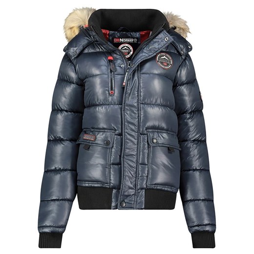 Geographical Norway Kurtka zimowa &quot;Bugs&quot; w kolorze granatowym ze sklepu Limango Polska w kategorii Kurtki damskie - zdjęcie 187542357