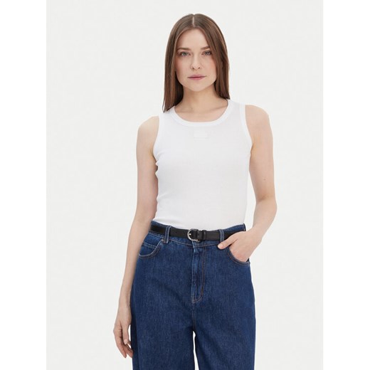 JOOP! Top 30040191 Biały Slim Fit ze sklepu MODIVO w kategorii Bluzki damskie - zdjęcie 187543266