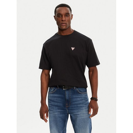 Guess Jeans T-Shirt M4YI46 K8FQ4 Czarny Regular Fit ze sklepu MODIVO w kategorii T-shirty męskie - zdjęcie 187543267