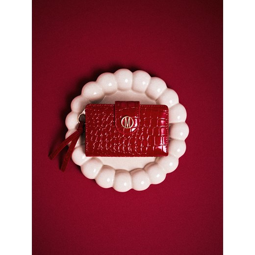 Mohito - Mały czerwony portfel - czerwony ze sklepu Mohito w kategorii Portfele damskie - zdjęcie 187543608